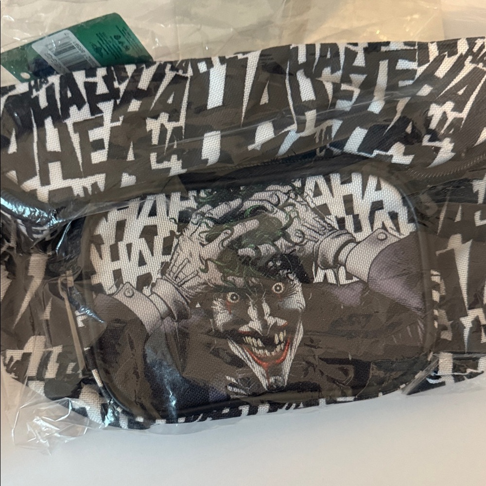 Joker Graphic Black and White Belt Bag